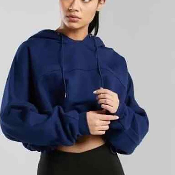Adidas x Ivy Park Cropped Hoodie Sweatshirt